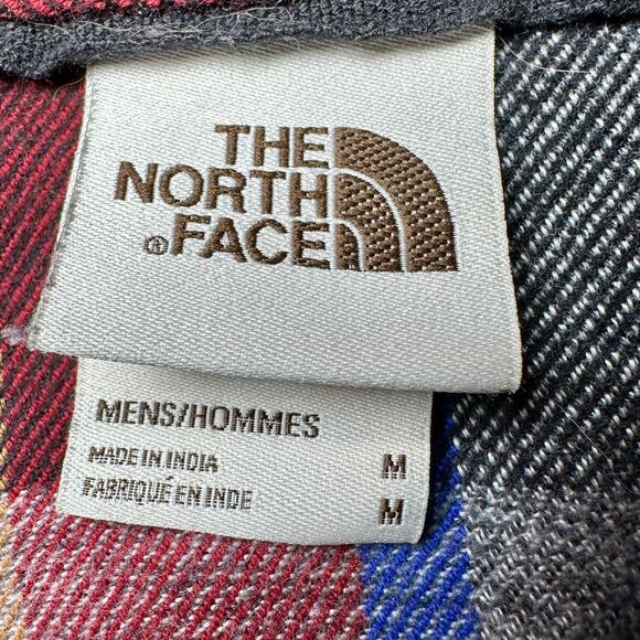 The North Face Arroyo Heavyweight Flannel Shirt Cardinal Red Plaid Men’s L - Picture 12 of 14